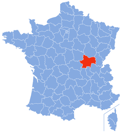 image carte departement saone et loire